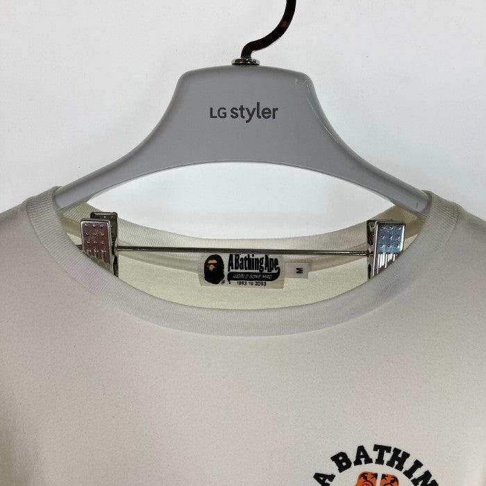 A BATHING APE アベイシングエイプ タイガー 虎 ロンT ホワイト sizeM 瑞穂店