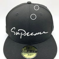 SUPREME シュプリーム 18AW Classic Script New Era Cap クラシックスクリプト 59FIFTY ニューエラ キャップ ブラック Size 7 5/8 (60.6cm) 福生店