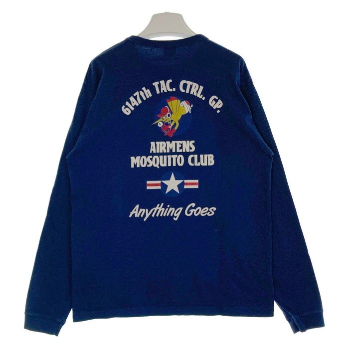 BUZZ RICKSON’S バズリクソンズ MOSQUITO CLUB プリント ロングスリーブTシャツ ネイビー Size XL 瑞穂店