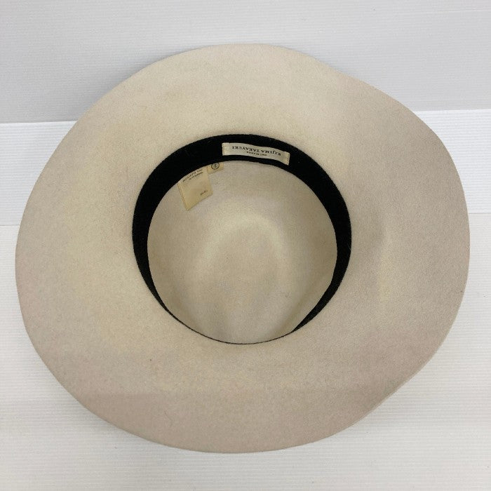 KIJIMA TAKAYUKI FELT HAT  キジマタカユキ フェルトハット ラッビトファーハット 中折れハット 帽子152705 ホワイト size2 瑞穂店