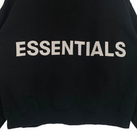 FOG ESSENTIALS エッセンシャルズ バックロゴプリント プルオーバー スウェットパーカー ブラック Size L 福生店