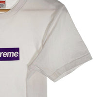 SUPREME シュプリーム 12AW Purple Box Logo Tee パープルボックスロゴTシャツ ホワイト F&F Size S 福生店