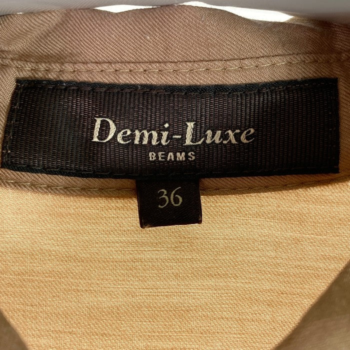 Demi-Luxe BEAMS デミルクスビームス ロングシャツワンピース  ベージュ size36 瑞穂店