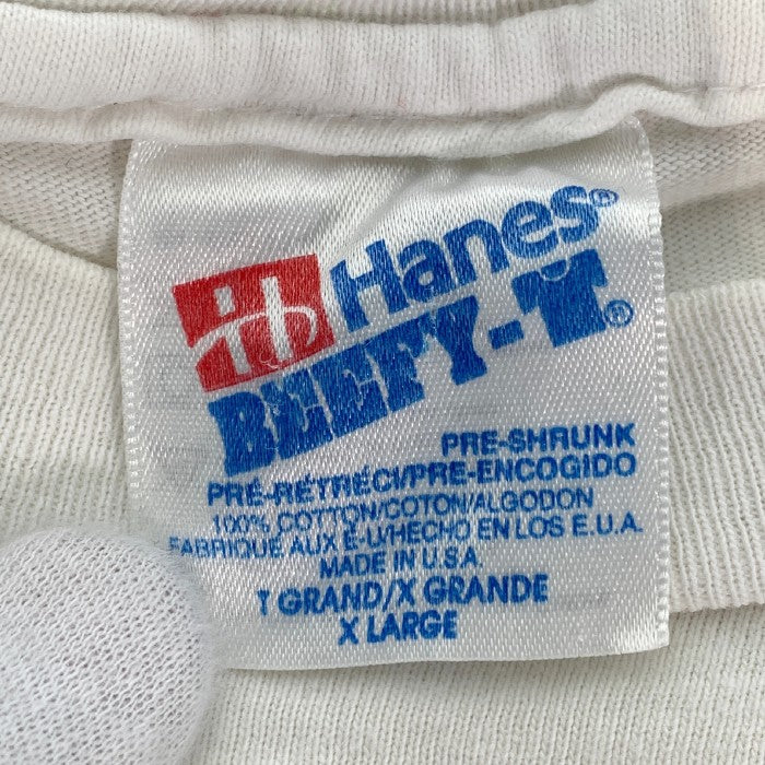 US古着 90's GRAFFIX Print Tee グラフィックス プリント Tシャツ ピエロ ホワイト Hanes Size XL 福生店