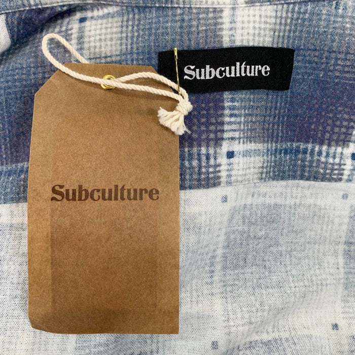 subculture OMBRE CHEC PRINT NEL SHIRT - シャツ