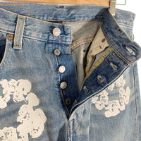 DENIM TEARS デニムティアーズ LEVI'S リーバイス 501 DT Wreath Jean リースプリント デニムパンツ インディゴ Size 31×32 福生店