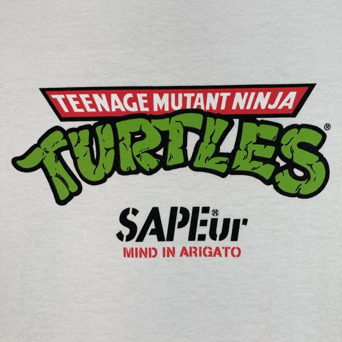 SAPEur サプール TURTLES タートルズ Tシャツ ホワイト sizeL 瑞穂店