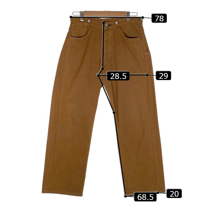 LEVI'S リーバイス Lot 1873 ブラウンダック ワークパンツ サスペンダーボタン 米国製 Size 32 福生店