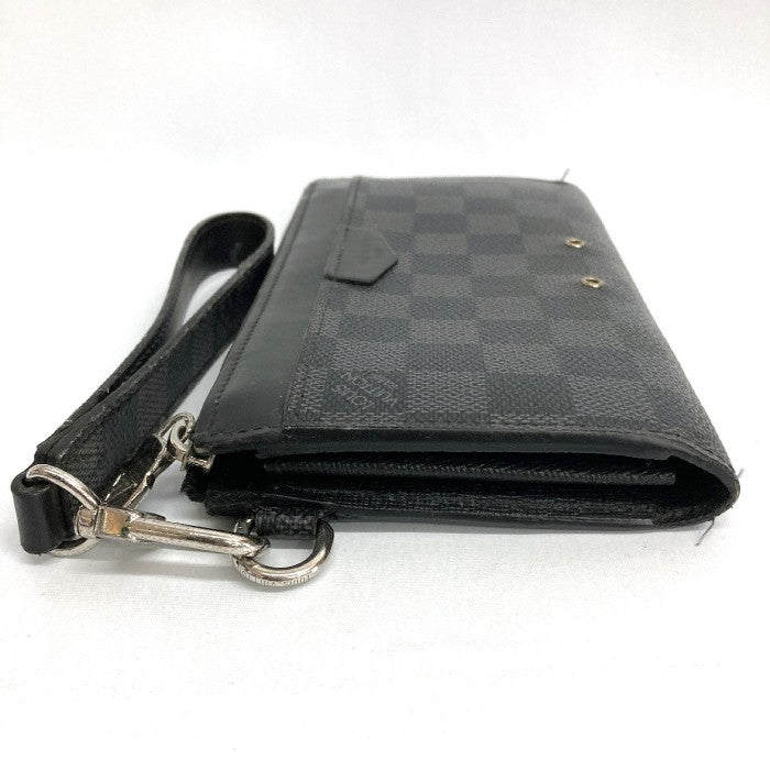 LOUIS VUITTON ルイ ヴィトン L字ファスナー長財布 N60379 ダミエ グラフィット ジッピー ドラゴンヌ ブラック瑞穂店