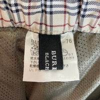 BURBERRY BLACK LABEL バーバリー ブラックレーベル サイドジップ バイカラー イージーパンツ カーキ size76 瑞穂店