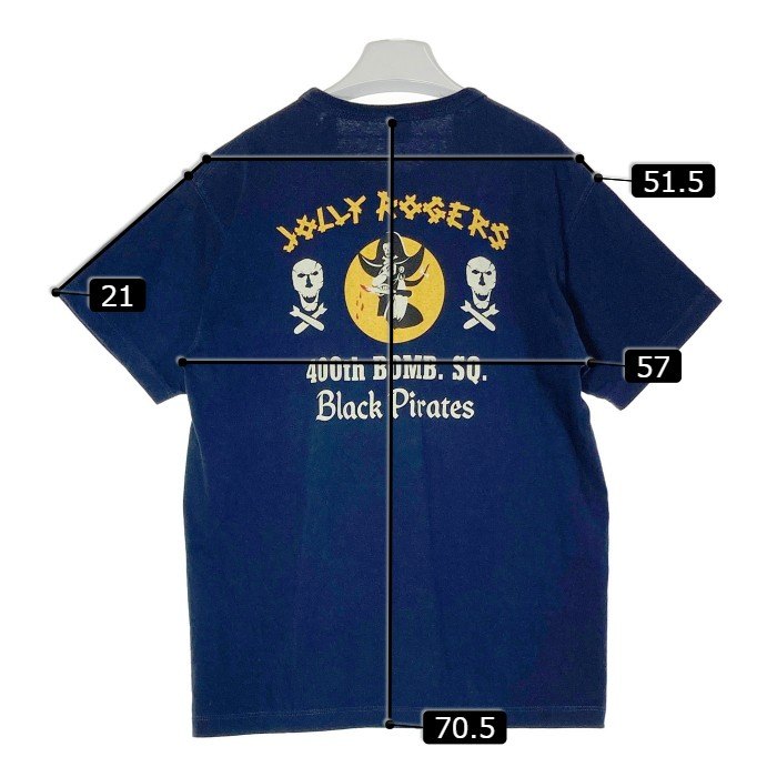 BUZZ RICKSON'S バズリクソンズ プリントTシャツ ネイビー sizeXL 瑞穂店