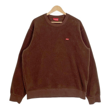 SUPREME シュプリーム 18AW Polartec Small Box Crewneck ポーラテック スモールボックスロゴ クルーネック トレーナー ブラウン Size L 福生店