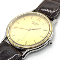SEIKO セイコー CREDOR クレドール クォーツ 腕時計 18KT SS 8J81-6B00 ゴールド 純正ベルト クロコブラウン 福生店