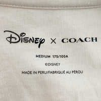 COACH コーチ Disney ディズニー ミッキーマウス プリントTシャツ ホワイト Size M 福生店