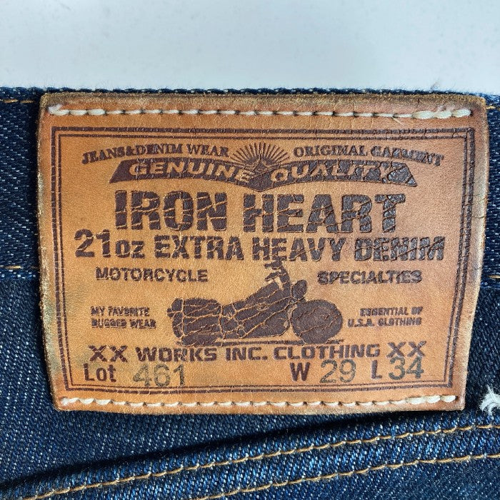 IRON HEART アイアンハート 461 ブーツカット 21oz デニム パンツ インディゴ sizeW29 瑞穂店