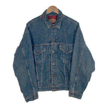 Levi's リーバイス デニムトラッカージャケット チェックフランネルライナー インディゴ USA製 70417-0814 Size L 福生店