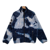 SUPREME シュプリーム 21AW THE NORTH FACE ノースフェイス Bleached Denim Print Fleece  Jacket ブリーチデニムプリント フリースジャケット インディゴ NA52100I Size S 福生店