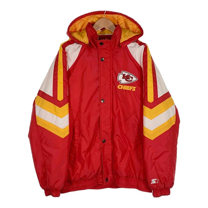 STARTER スターター NFL KANSAS CITY CHIEFS ナイロン 中綿 ジャケット レッド Size XL 福生店