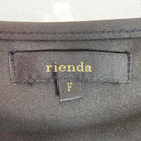 rienda リエンダ タグ付き 花柄チュールロングワンピース ブラック size:F 瑞穂店