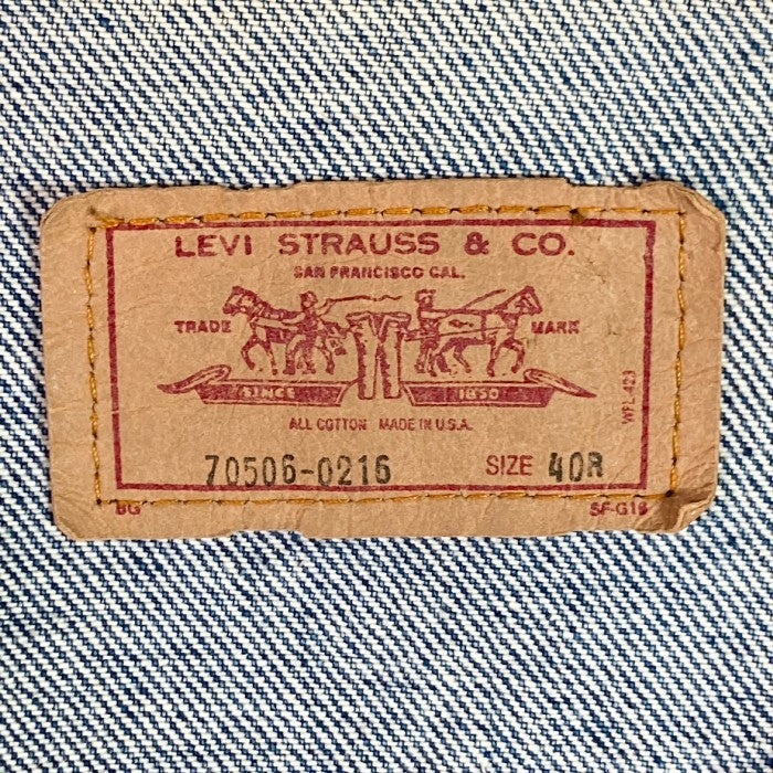 LEVI'S リーバイス 705060216 90’s USA製 3rd サード デニムジャケット ブルー size40 瑞穂店