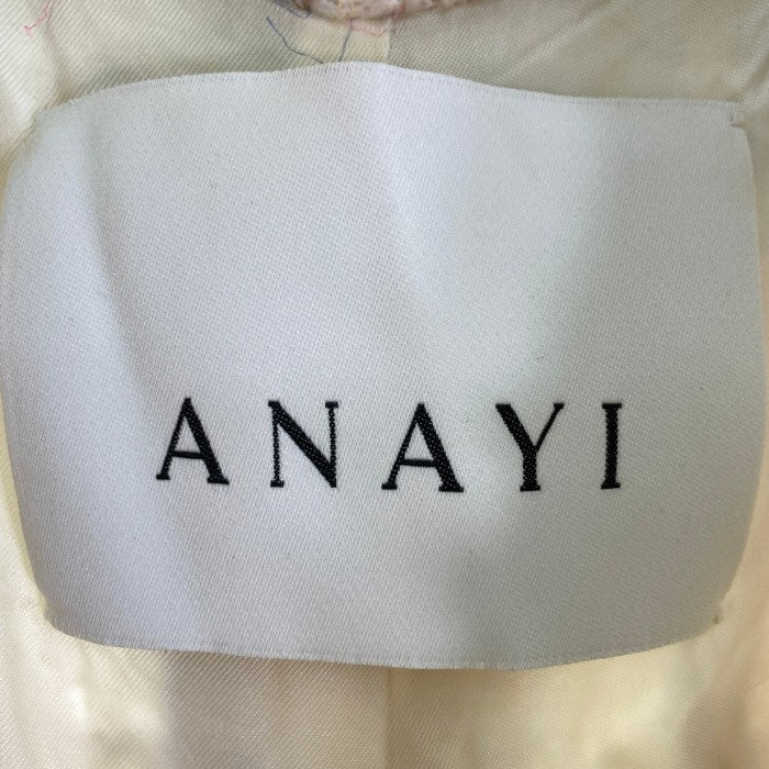 ANAYI  アナイ パステルツイードコート ベージュ size36 瑞穂店