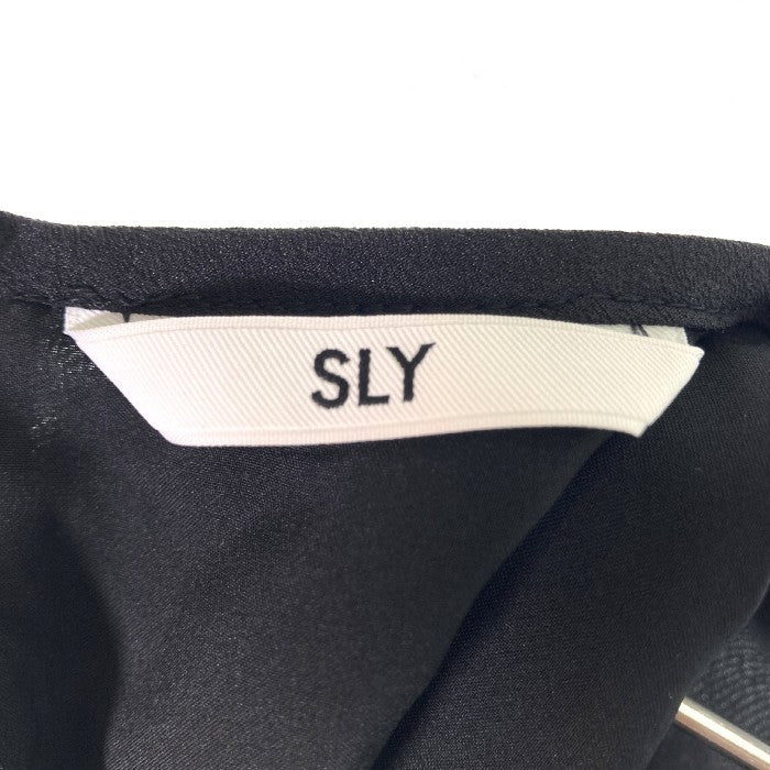 SLY スライ CUT DIA JACQUARD ワンピース ブラック size1 瑞穂店