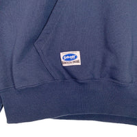 Schott ショット HOODED SWEAT OVAL CHENILLE LOGO プルオーバースウェットパーカー 刺繡 ロゴワッペン ネイビー Size M 福生店