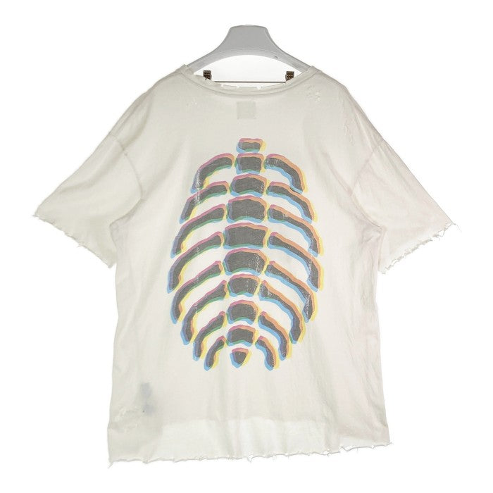 ALCHEMIST アルケミスト ダメージ加工 バックボーン プリントTシャツ 20AW AL-A20-0000-002 ホワイト sizeXL 瑞穂店