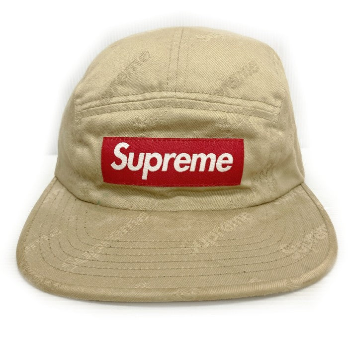 SUPREME シュプリーム 19AW JACQUARD LOGOS TWILL CAMP CAP ロゴキャンプキャップ ベージュ 瑞穂店