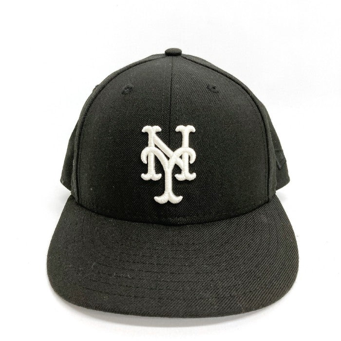 KITH NEW ERA キス ニューエラ キース NEWERA NY mets  ロゴ ニューヨーク メッツ キャップ ベースボールキャップ ブラック size7・1/8 56.8cm 瑞穂店