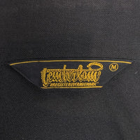 TENDERLOIN テンダーロイン チェーンステッチ刺繡ロゴ シャツ 袖カットオフ ブラック Size M 福生店