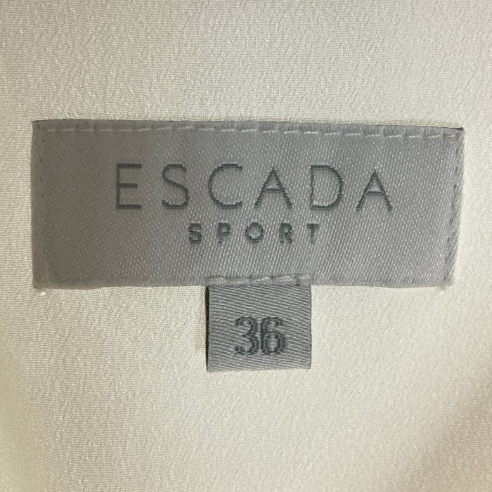 ESCADA エスカーダ 花柄ワンピース ホワイト size36 瑞穂店