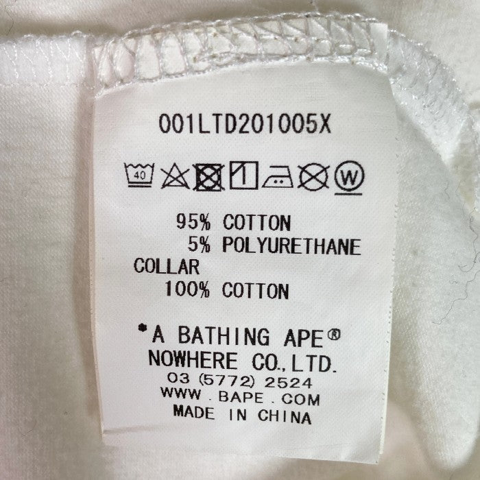 A BATHING APE アベイシングエイプ タイガー 虎 ロンT ホワイト sizeM 瑞穂店