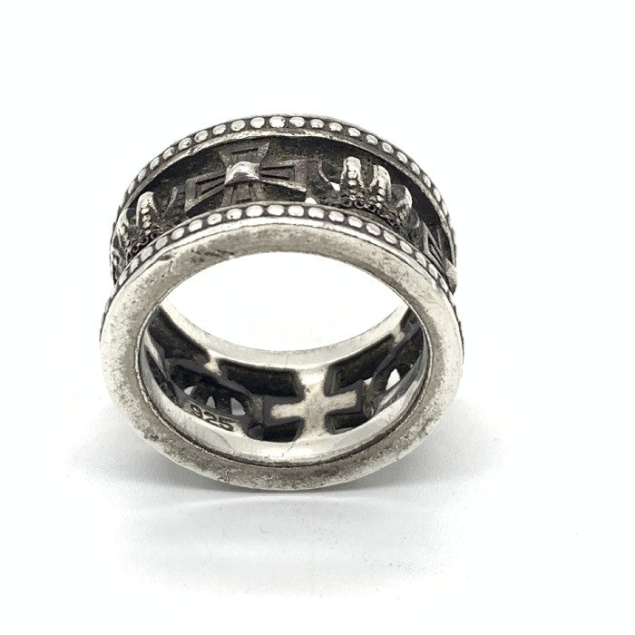 Justin Davis ジャスティンデイビス MEDIEVAL WEDDING BAND クラウン クロス リング SV925 Size 14号 福生店