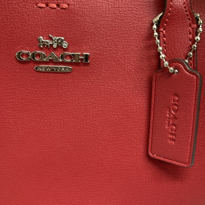 COACH コーチ ハンドバッグ F73277 ミニアベニュー キャリーオール 2WAY レッド レザー ショルダーバッグ レッド 瑞穂店